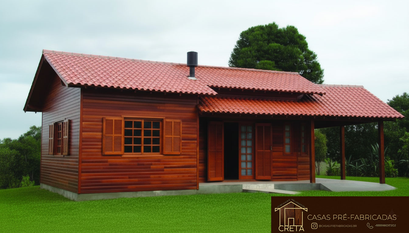 Fachada casa madeira