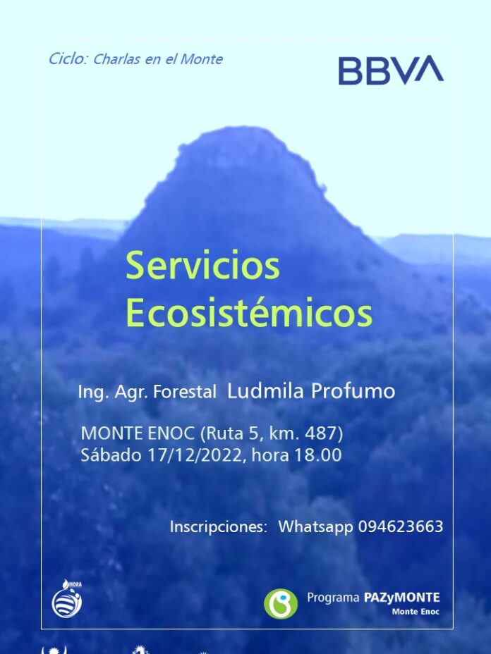 servicios ecosistémicos Proyecto Monte y Paz