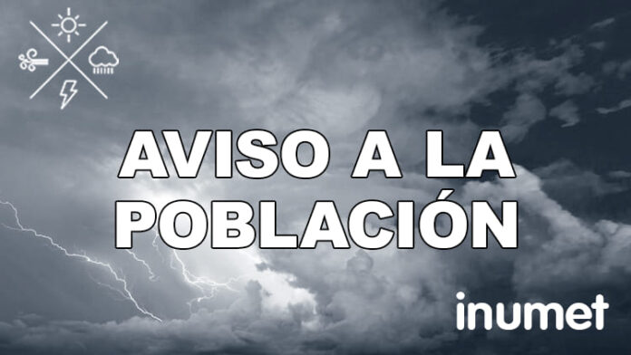 AVISO A LA POBLACIÓN, ALERTA METEOROLÓGICA