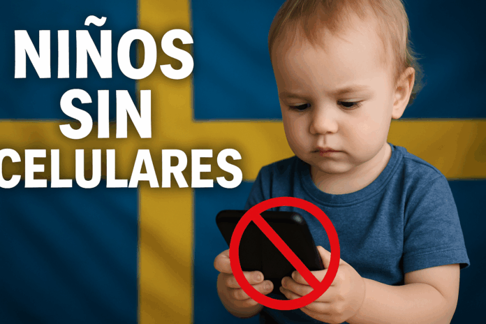niños sin celulares