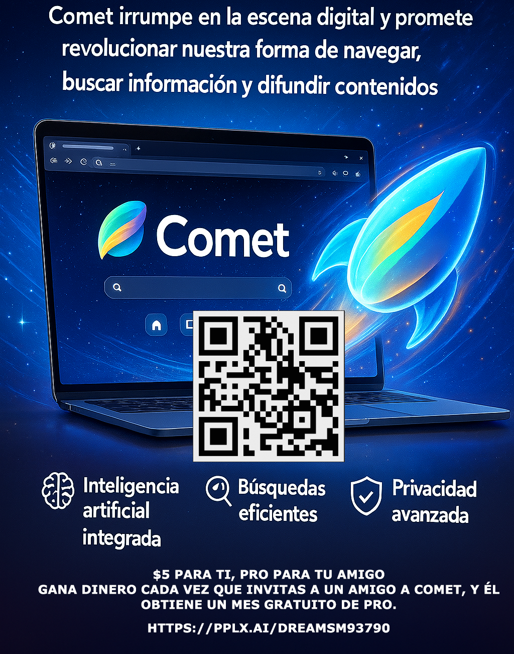 Comet navegador, inteligencia artificial en Uruguay, navegador con IA, productividad digital, innovación tecnológica, privacidad online, seguridad digital