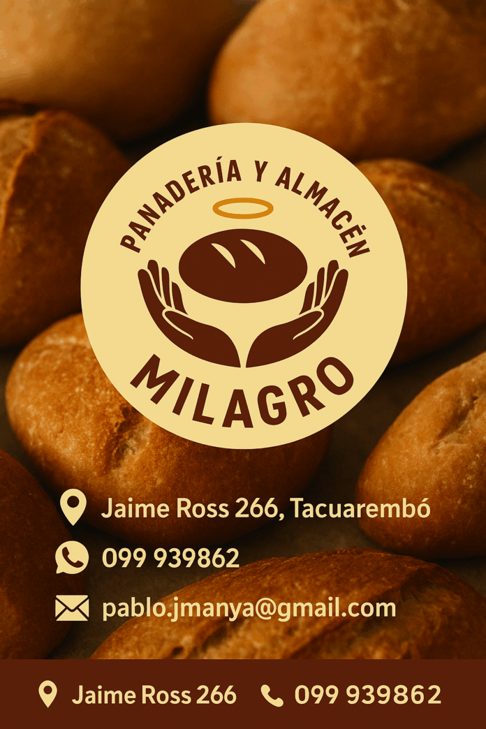 Pan y bizcochos siempre frescos, elaborados en el día 🥖 Atención rápida y cercana (a metros del hospital de Tacuarembó) Jaime Ross 266, Tacuarembó