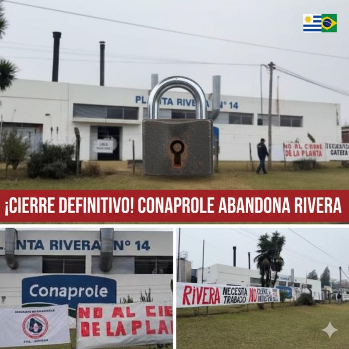 Conaprole acaba de confirmar el CIERRE DEFINITIVO de su Centro de Distribución en nuestra ciudad de Rivera.