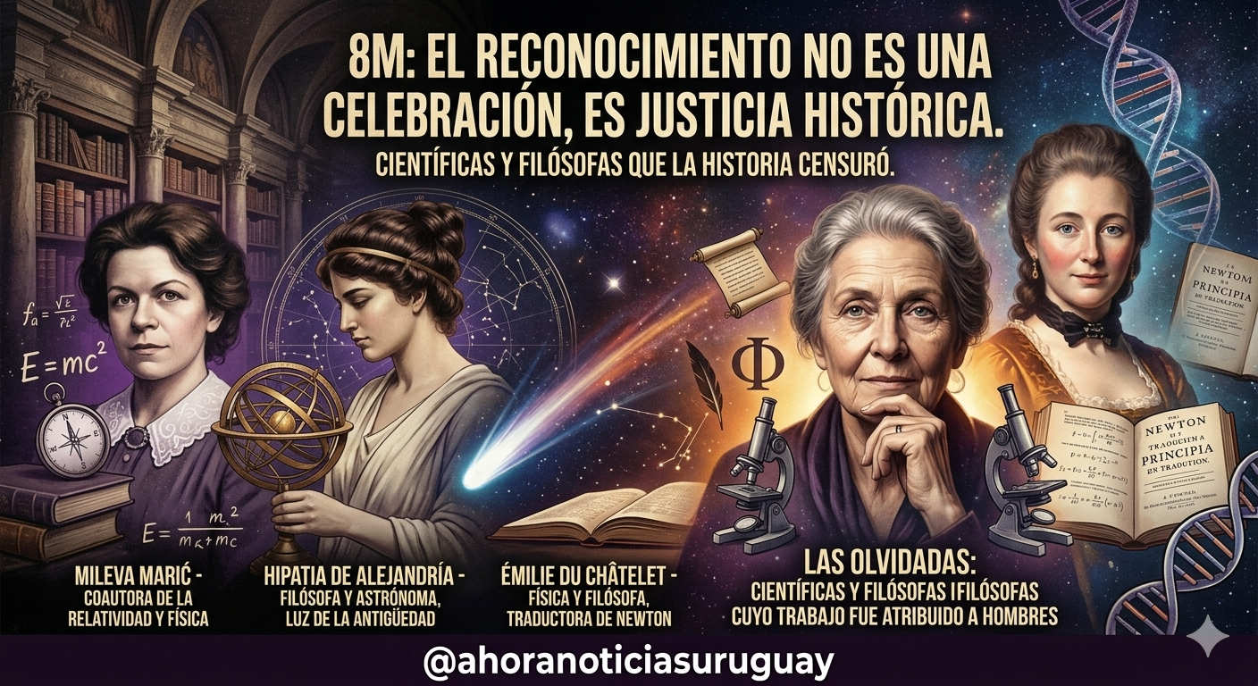 #8M #NoEsCelebraciónEsLucha #JusticiaParaMileva #EfectoMatilda #MujeresInvisibles #RiveraLivramento #MemoriaFeminista