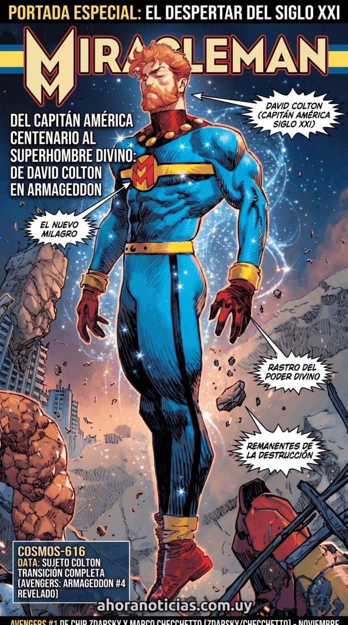 David Colton asume la identidad de Miracleman en la continuidad de Marvel.